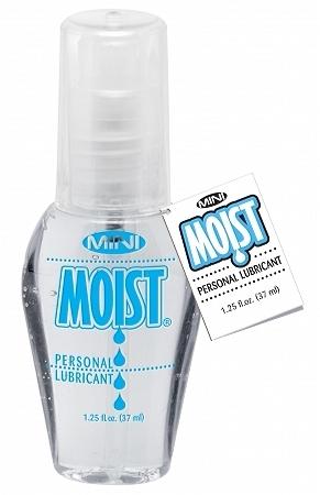 Moist personal water based lubricant - 1.25 oz pump bottle