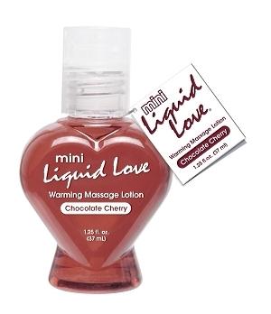 Mini Liquid Love Warming Massage Lotion Chocolate Cherry 1.25oz