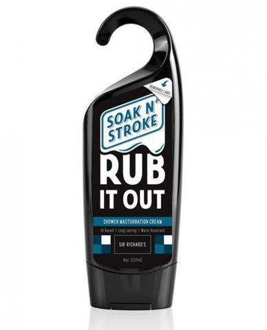 Soak N Stroke Rub It Out Shower Masturbation Cream 8oz