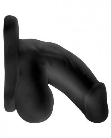 Fun Boy Soft Hollow 6.5 inches Strap On Packer Black