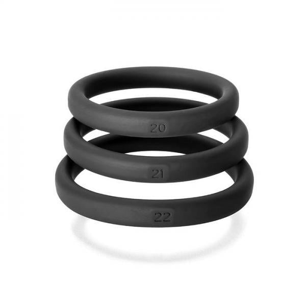 Xact-Fit 3 Ring Kit L-XL Black Silicone