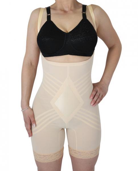 Rago Shapewear Wear Your Own Bra Body Shaper Beige S