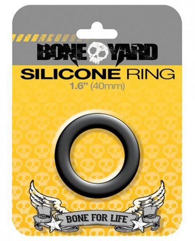 Boneyard Silicone Ring 1.6 inches Black
