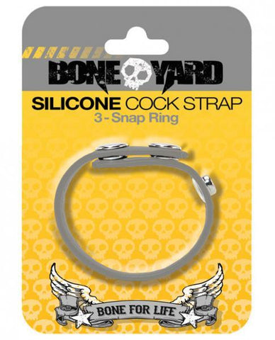 Boneyard Silicone Cock Strap Gray