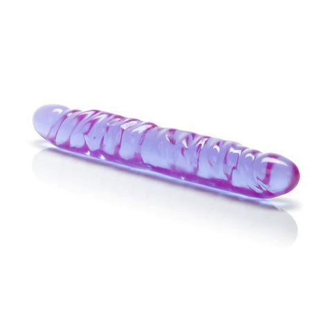 Reflective gel vein double dong 12"  lavender