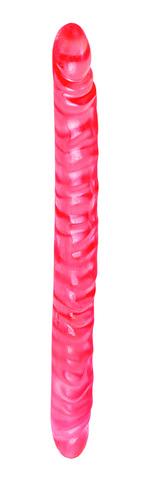 Translucence Slim Jim Duo Double Dong 17.5 Inch - Pink