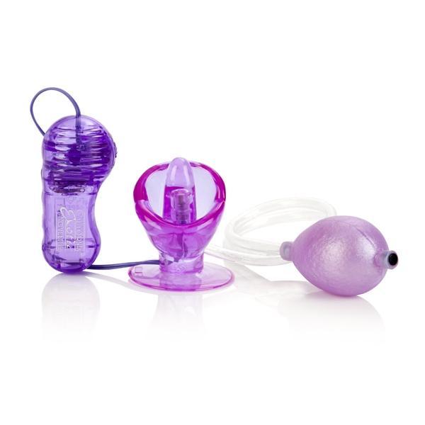 Vibrating Turbo Suction Tongue Stimulator Purple