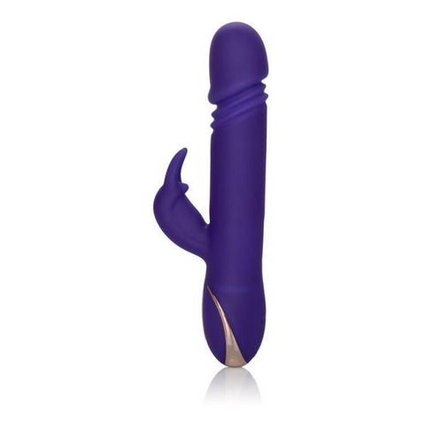 Jack Rabbit Silicone Thrusting Vibrator Purple