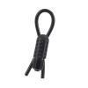 Stud lasso 10 function vibrating silicone erection enhancer - black