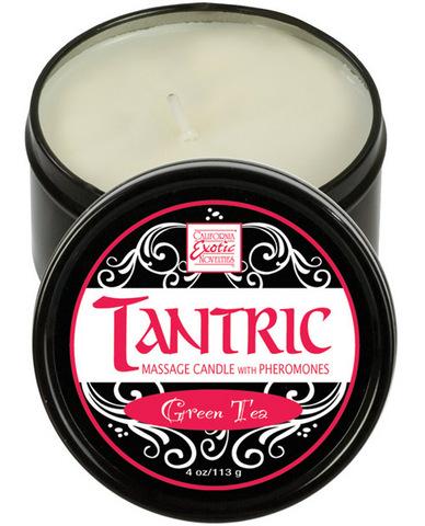 Tantric soy candle w-pheromones - green tea