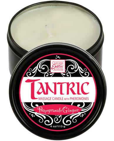 Tantric soy candle w-pheromones - pomegranate ginger