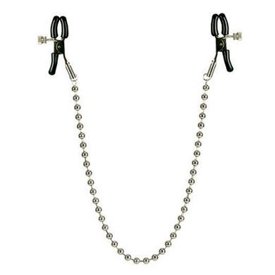 Nipple Clamps - Silver Beaded