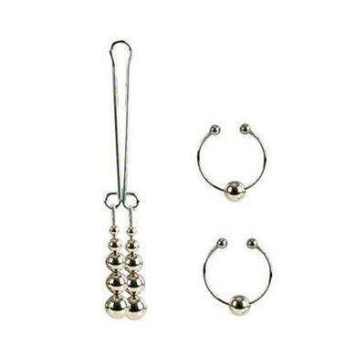 Nipple and clitoral jewelry - silver
