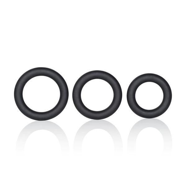 Silicone Support Rings Black 3 Pack