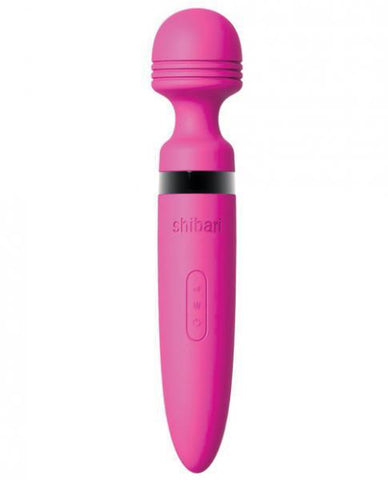 Shibari Deluxe Mega Rechargeable Wand Massager Pink