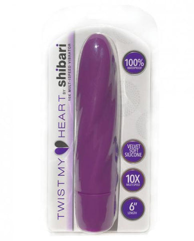 Shibari Twist My Heart Vibrator 10X Purple