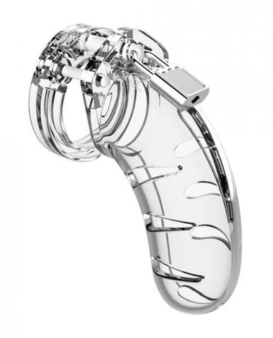 Shots Man Cage Chastity 4.5" Cock Cage Model 3 - Clear
