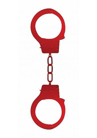 Ouch Beginners Handcuffs Metal Red