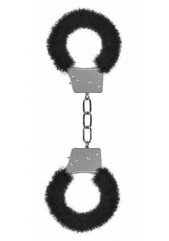 Ouch Beginners Handcuffs Furry Black