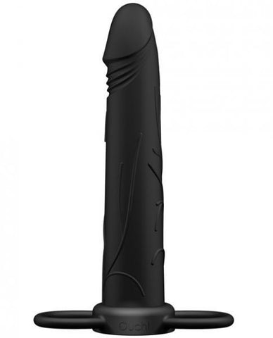 Realistic Treasure Double Penetrator Strap On Black