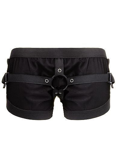 Realrock Boxer with Harness Black O-S