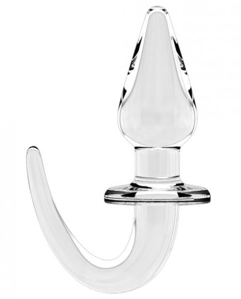 Sono No 8 4 inches Butt Plug with Tail Transparent Clear