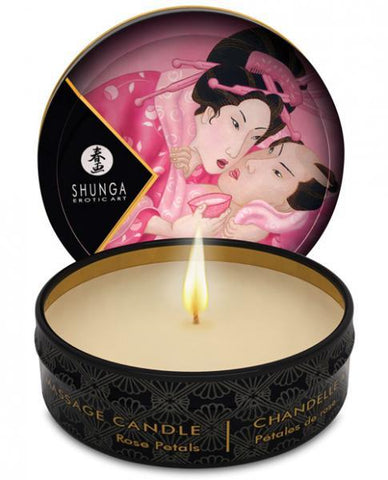 Shunga Aphrodisia Mini Massage Candle Roses 1oz
