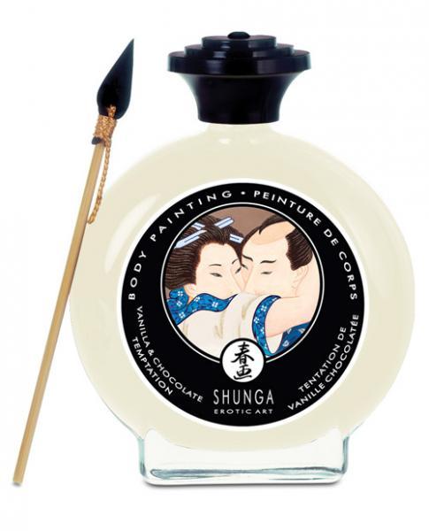 Shunga Edible Body Paint Vanilla & Chocolate Temptation 3.5oz