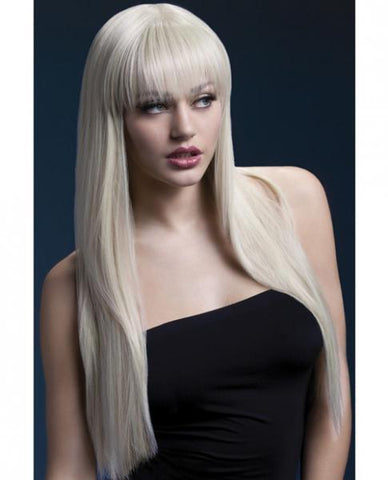 Smiffy Fever Wig Jessica Blonde 26 inches Long with Bangs