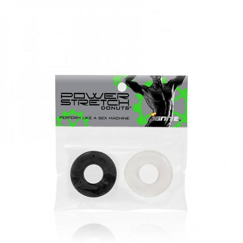 Power Stretch Donuts 2 Pack - Black-Clear