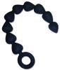 Sex & Mischief silicone anal beads - black