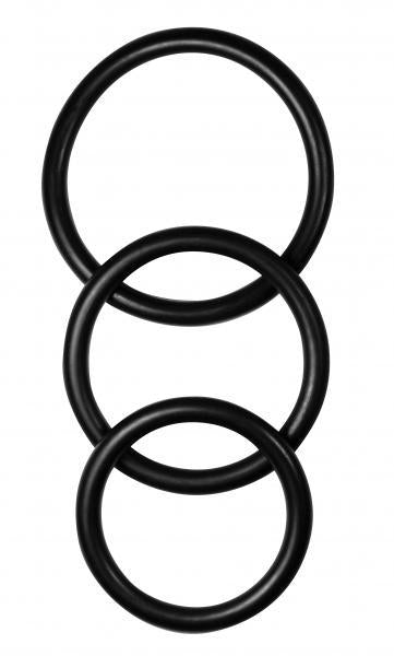 Manbound Rubber Cock Ring Pack Of 3