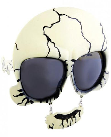 Sun Staches Skull Sunglasses