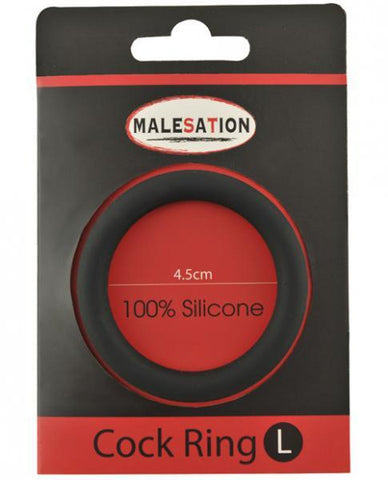 Malesation Silicone Cock Ring Large Black