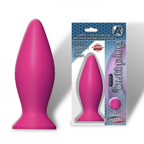 Synergy Silicone Butt Plug Large Pink