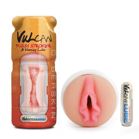 Cyberskin Vulcan Pussy Stroker with Warming Lube