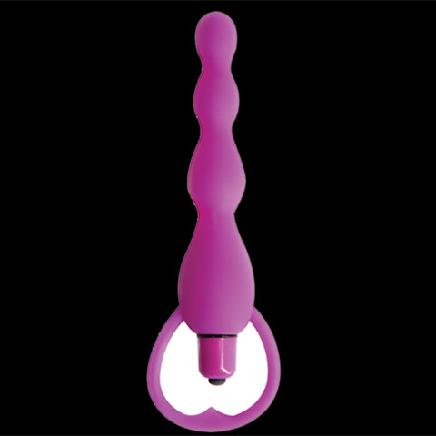 Climax Silicone Vibrating Bum Beads Purple