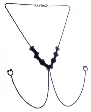 Tyes By Tara Majesty Niplace Black Necklace