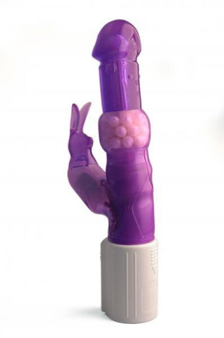 Rabbit habit cordless purple vinyl vibrator