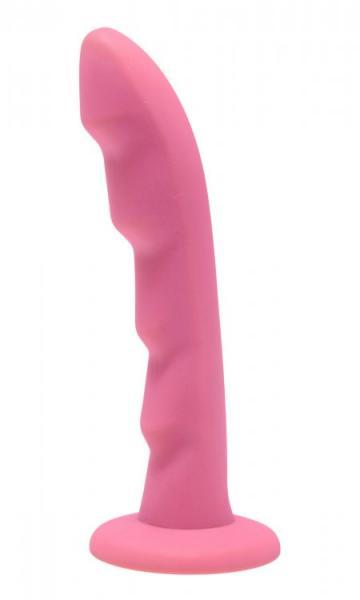 Strap U Ripples Silicone Dildo Pink