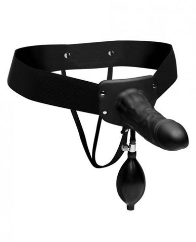 Pumper Inflatable Hollow Strap On Black