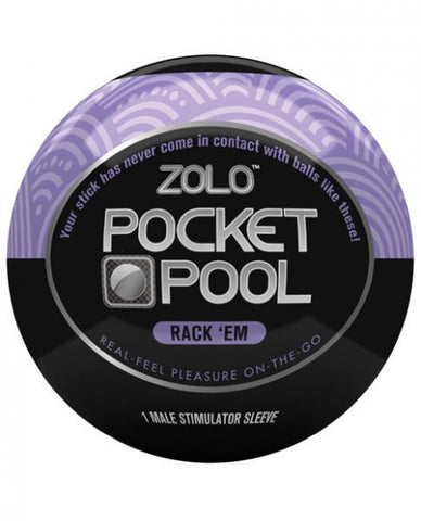 Zolo Pocket Pool Rack Em Purple Sleeve