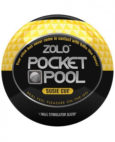 Zolo Pocket Pool Susie Cue Yellow Sleeve