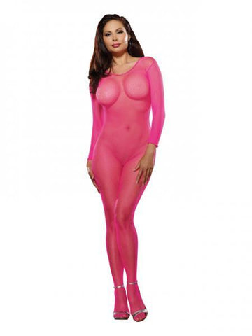 Body Stocking Neon Pink O-S Queen