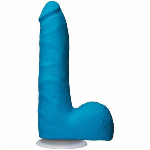 American POP!  Revolution Blue 7 inches Slim Realistic Dildo Balls