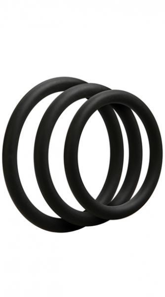 Optimale 3 Silicone C-Ring Set Thin Black