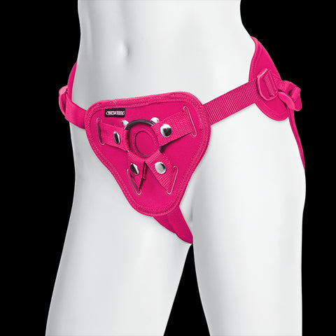 Vac-U-Lock Platinum Supreme Harness with Plug Pink