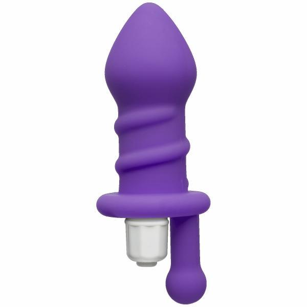 Mood Juicy Swirled Purple Vibrating Butt Plug