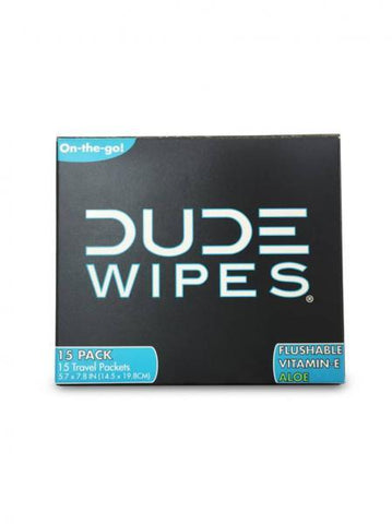 Dude Wipes 15 Pack Travel Packets