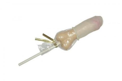 Small Penis with Condom Butterscotch Lollipop